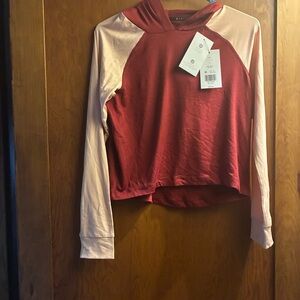 Zelos Kids Large Red & Pink Colorblock Hoodie NWT